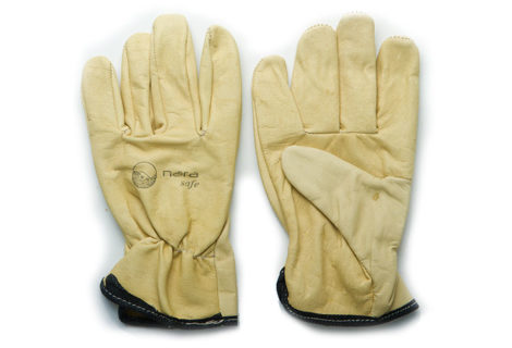 Natural cowhide leather gloves, engineer