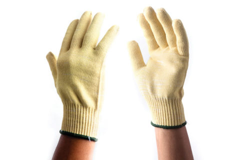 Kevlar and polyamide glove, cut level 4