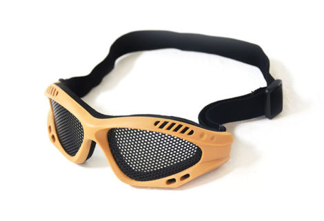 Safety spectacles with mesh visor