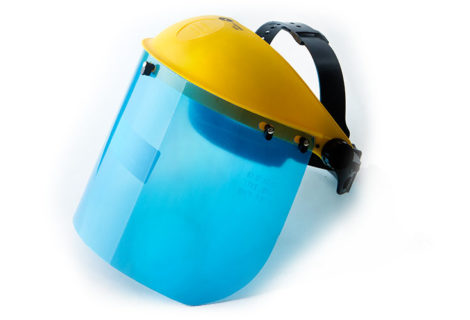 Clear visor face shield