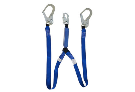 Double lanyard with energy absorber, ¨Y¨, 6 ft