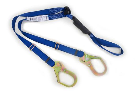 Dielectric, double lanyard with energy absorber, ¨Y¨, 6 ft